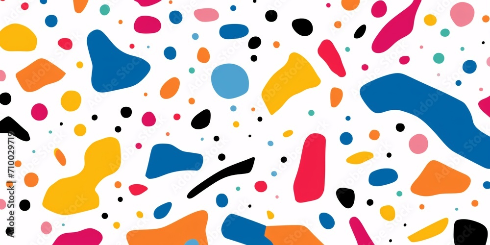 happy confetti pattern with colorful spots and shapes, bold lines wallpaper happy confetti pattern with colorful spots and shapes, bold lines wallpaper