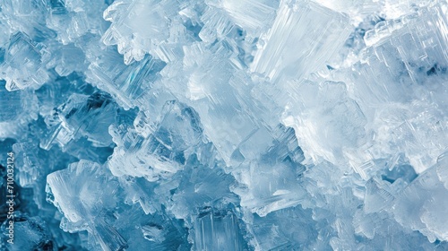 Ice crystal abstract frozen wallpaper background photo