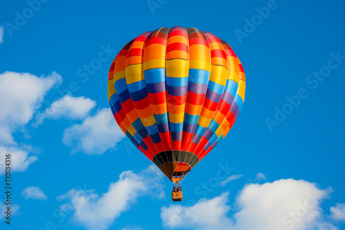 colorful hot air balloon floating in the sky