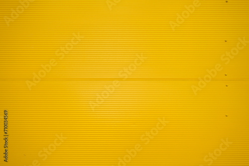 Yellow metal wall