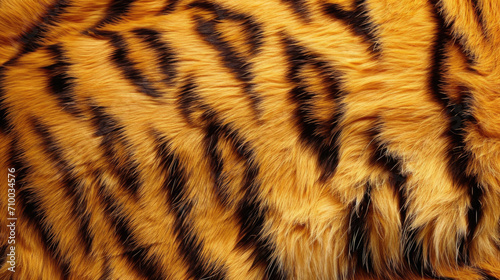 Close-Up of Tiger Fur Texture