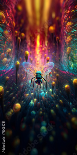 psychedelic fly