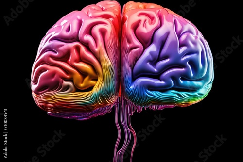 Colorful neural diversity: Neurotransmitters cholinergic, GABAergic, and glutamatergic govern varied signaling brain pathways. Neurotrophins nurture neuronal health. Neurotransmitters neural circuits. photo