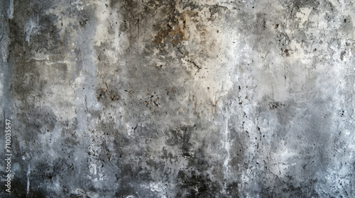 Grunge Concrete Wall Texture with Natural Patterns and Bullet Holes