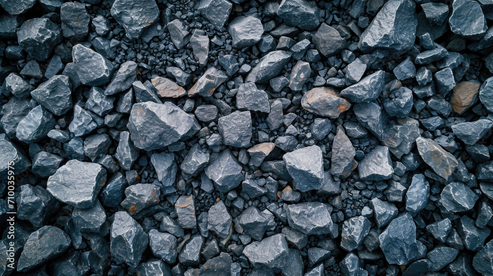 Monochrome Mineral Texture: Pile of Coal Rocks Close-up Monochrome Mineral Texture: Pile of Coal Rocks Close-up