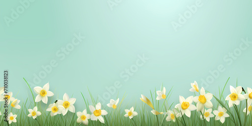 Color spring daffodils background - Seasons design