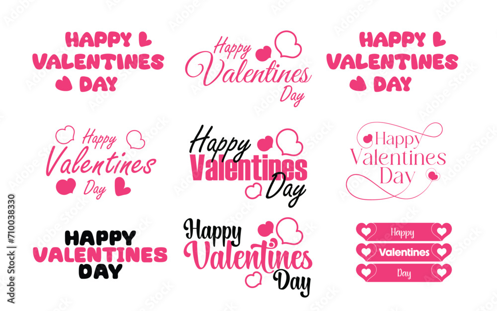 Valentine typography Valentine typography