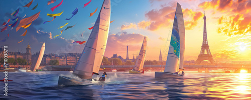 Sailing in the Olympics summer games in Paris