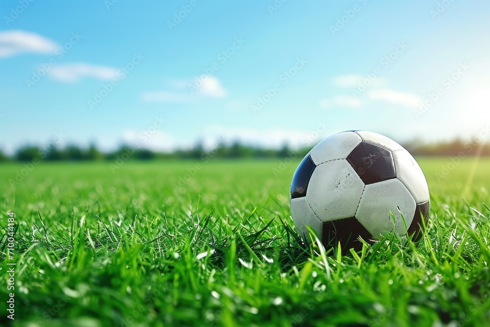 Obraz premium Harmony Unleashed, The Union of Soccer and Nature