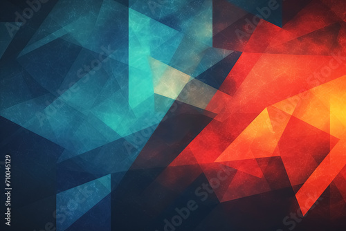 Abstract geometric background with triangles and lines. Generative Ai