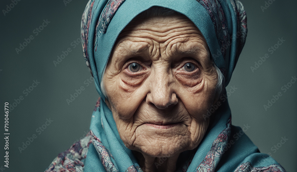 elderly woman, grandmother portrait