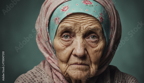 elderly woman  grandmother portrait