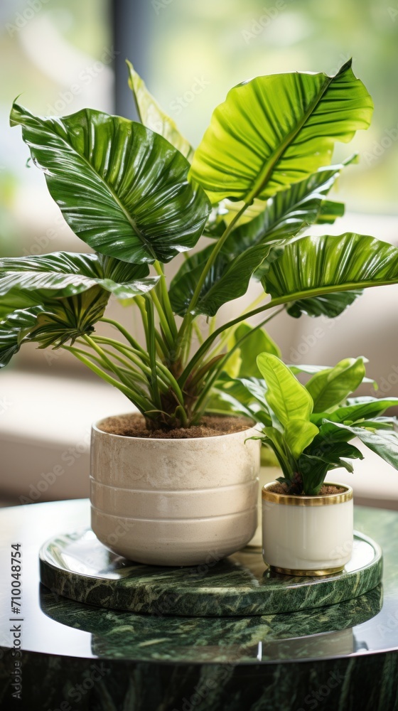 Potted indoor plants UHD wallpaper