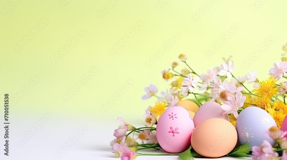 easter eggs and flowers easter eggs and flowers