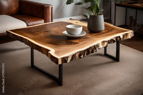 rustic wooden table