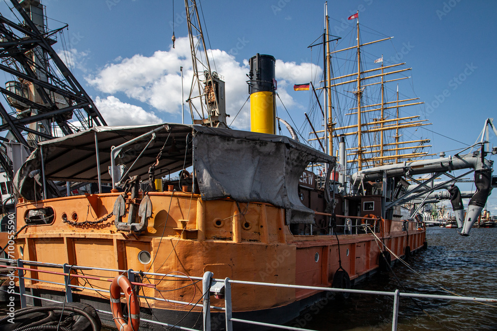 Old Steamer at Hamburg Port Museum