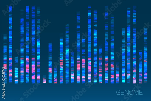 DNA genomic test  genome map.