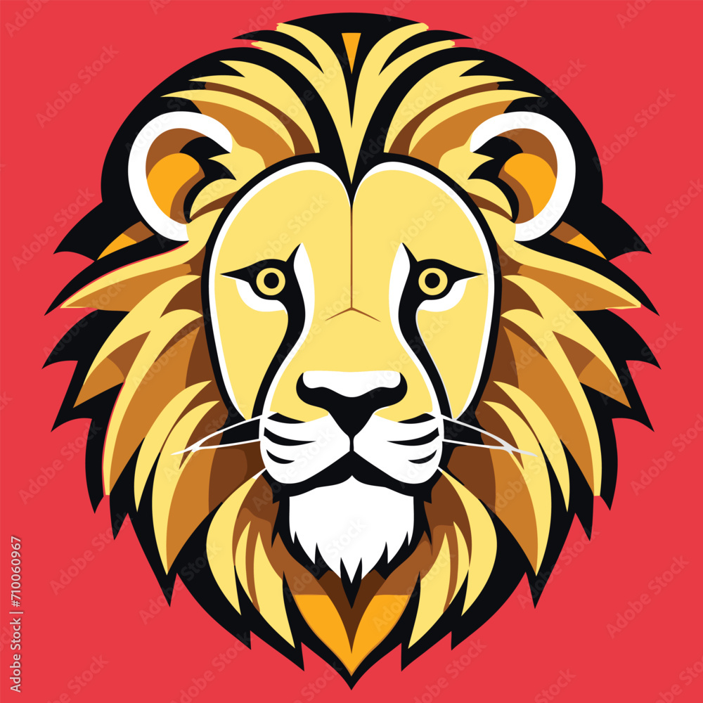Lion icon  Vector Art Illustrator Design 