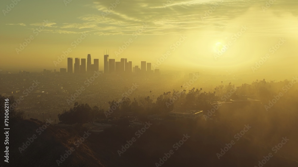 High resolution almost transparent Los Angeles
