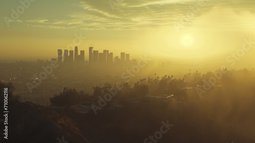 High resolution almost transparent Los Angeles