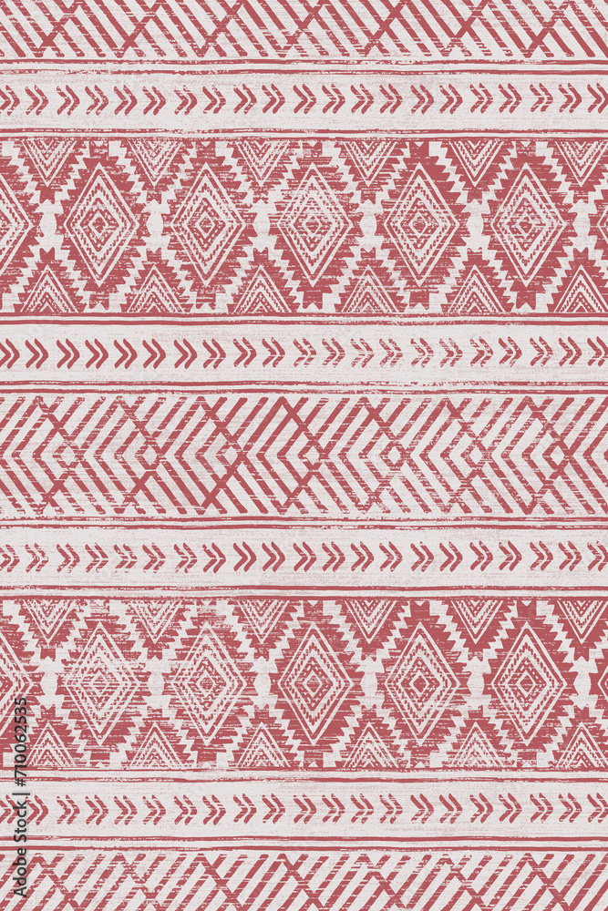 Moroccan Pattern Ethnic Rug Design Geometric Print Texture
