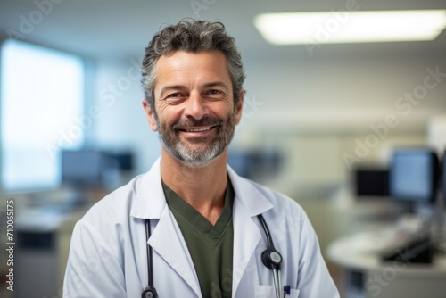 Portrait of a middle aged male doctor in hospital © Vorda Berge