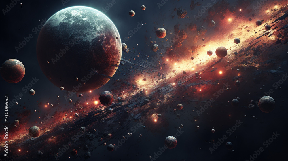 Planets 3d space.space. Generative AI Planets 3d space.space. Generative AI