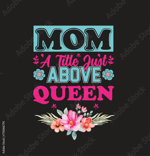 mothers day  typography t shirt design