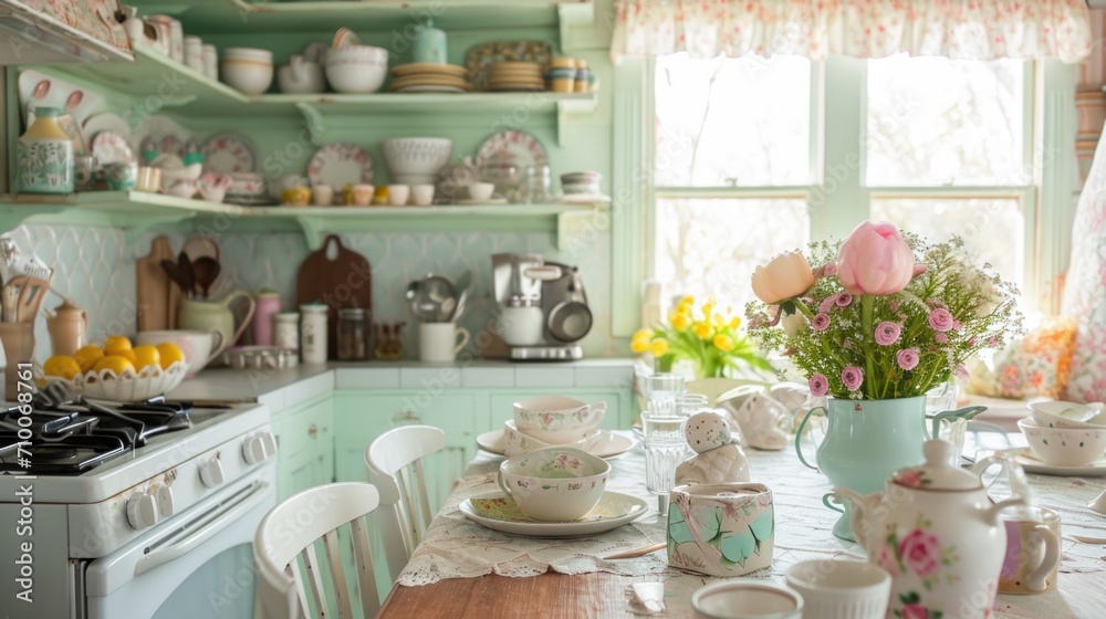 Cottage-Chic Easter Kitchen: