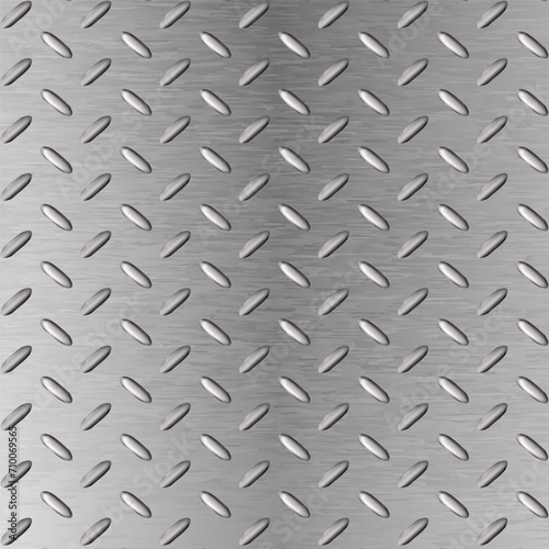 3d realistic vector iluustration. Metal floor. Still thread.