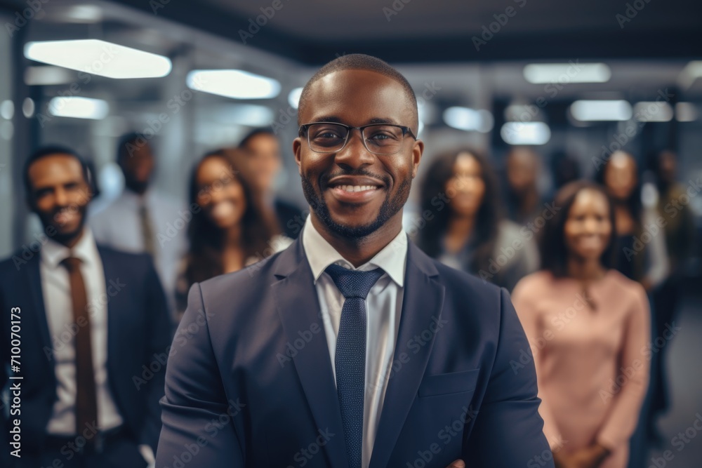 Portrait of a mature businessman posing in modern office Portrait of a mature businessman posing in modern office