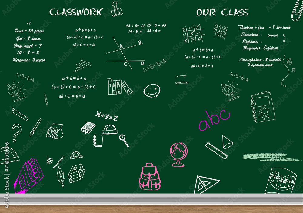 chalk doodles school classboard background chalk doodles school classboard background