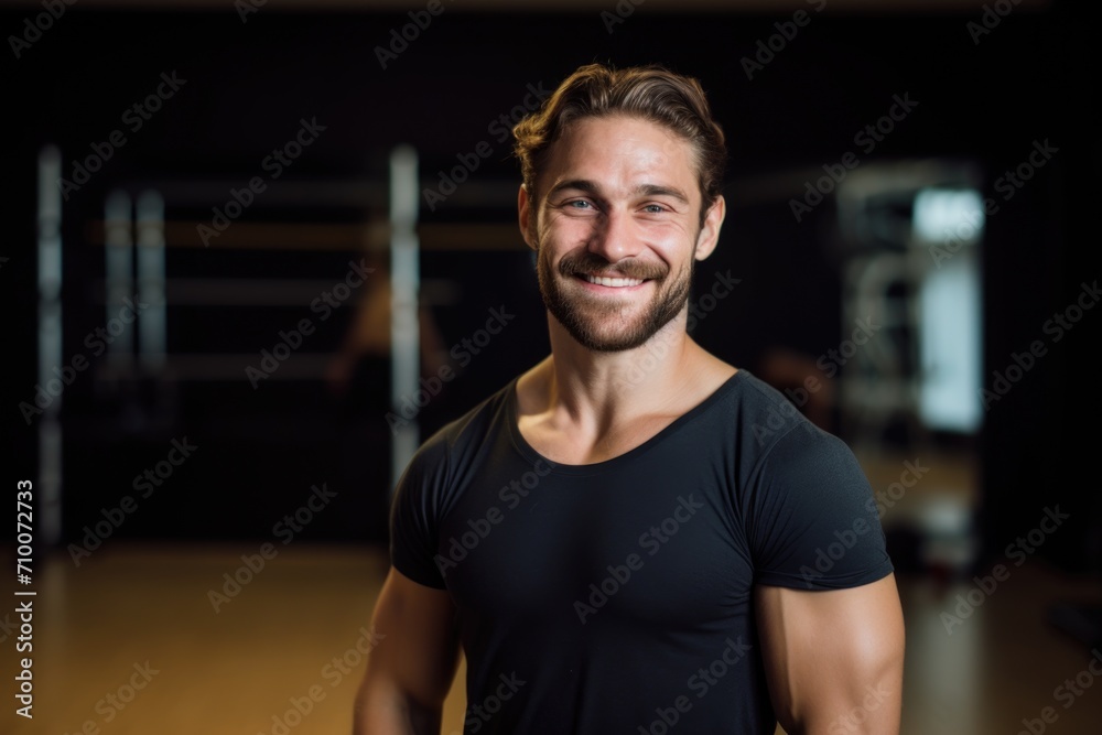 Portrait of a smiling owner of a dance studio Portrait of a smiling owner of a dance studio