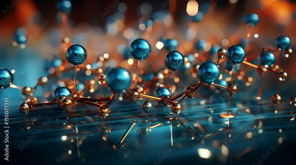 Molecule or Atom Abstract Structure for Science Molecule or Atom Abstract Structure for Science