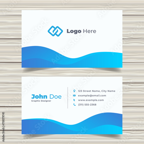 Professional Employee Name Card Print Template