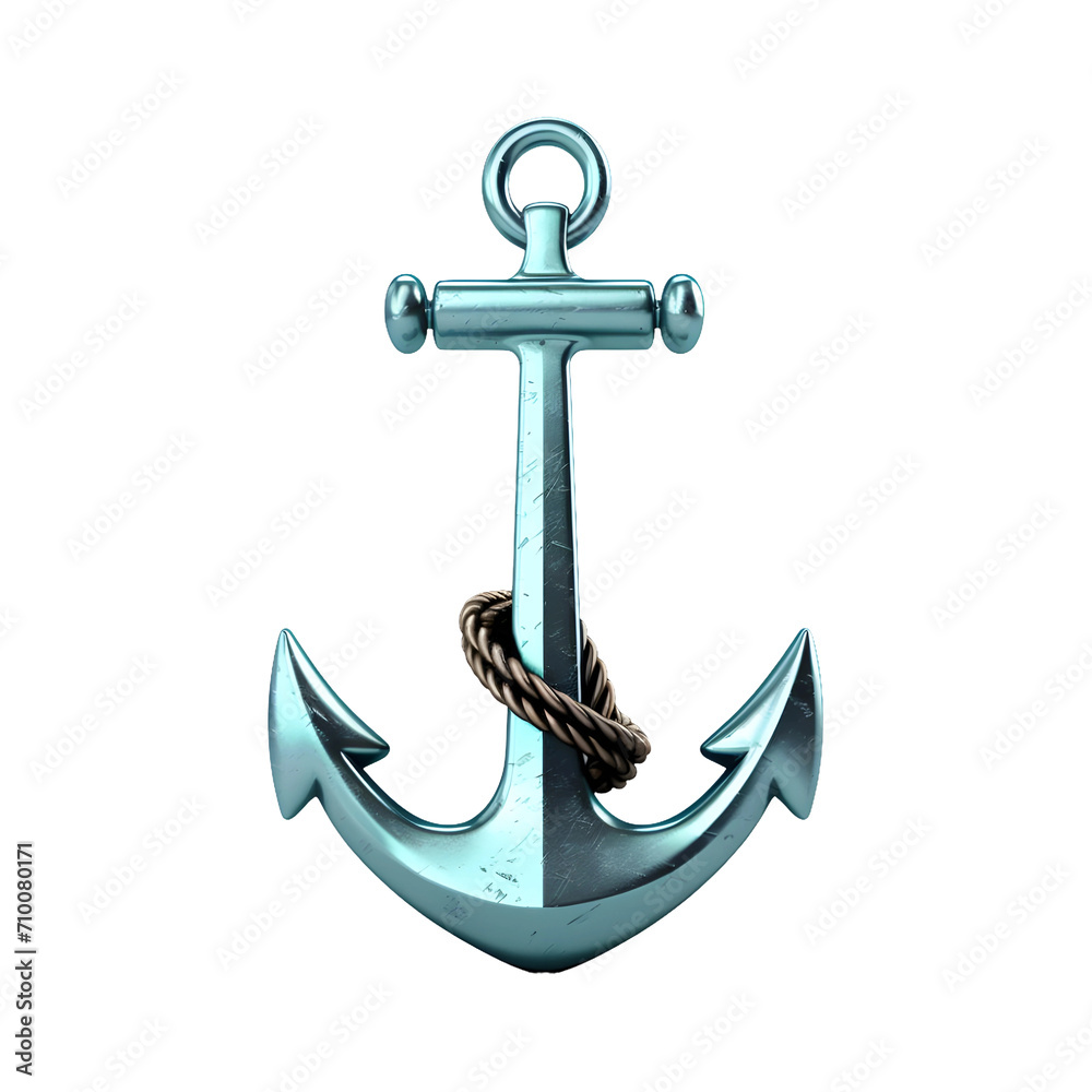Metal anchor isolated on transparent background Metal anchor isolated on transparent background