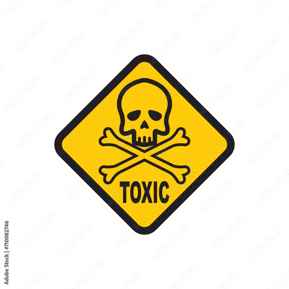 Chemical hazard icon, dangerous for the environment substance warning symbol vector illustration design Chemical hazard icon, dangerous for the environment substance warning symbol vector illustration design