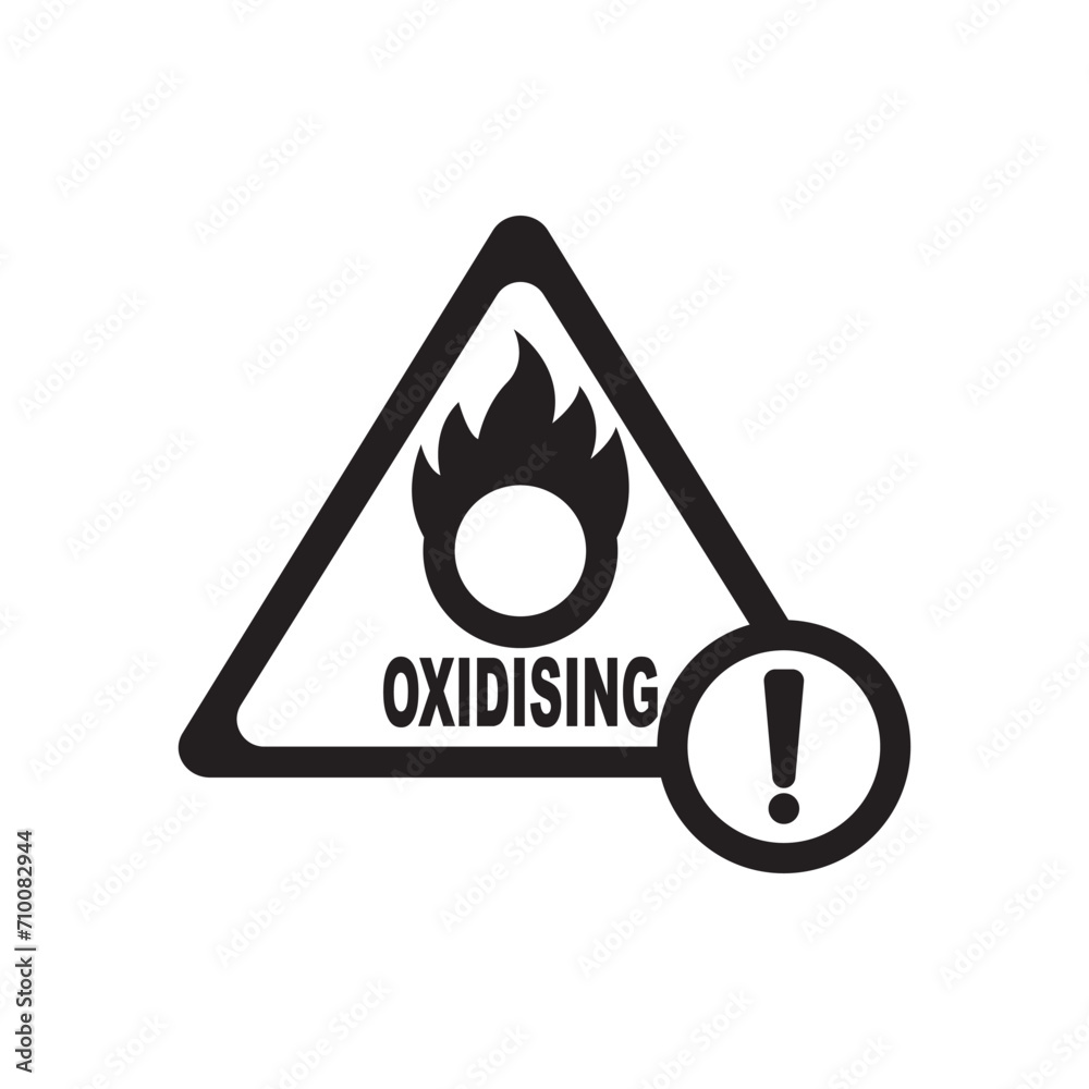 Chemical hazard icon, dangerous for the environment substance warning symbol vector illustration design Chemical hazard icon, dangerous for the environment substance warning symbol vector illustration design
