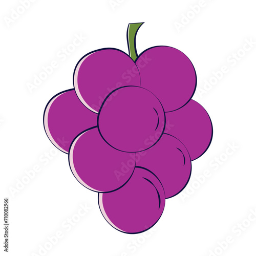 Grapes icon Vector illustration - Colorful grapes