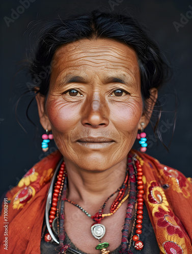 studio portrait of a Nepalese woman