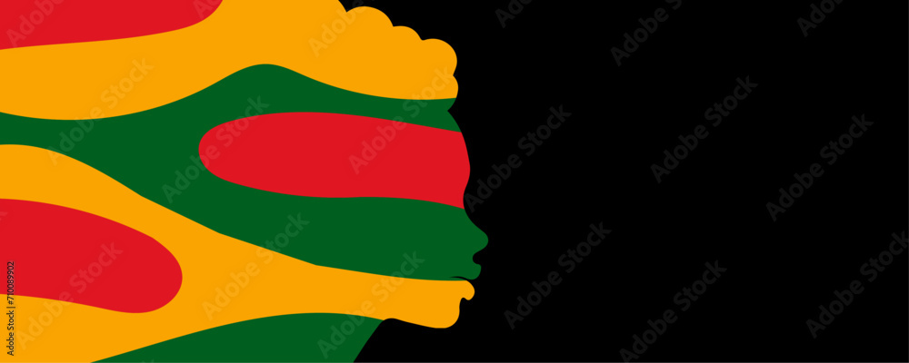 Obraz premium Black history month celebrate, vector illustration design graphic Black history month,Black History Month vector banner design template.