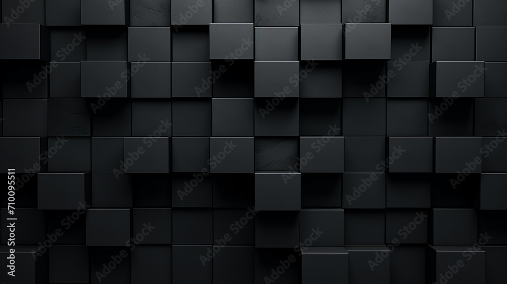 Black cubes. Black abstract geometric background with cubes Black cubes. Black abstract geometric background with cubes