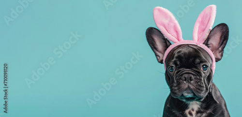 Easter Elegance: French Bulldog Dressed as a Bunny © Mirador