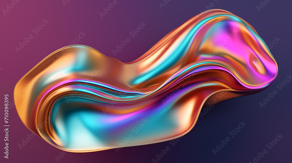 Fluid holographic iridescent bubble shape isolated abstract liquid amorphous futuristic design Fluid holographic iridescent bubble shape isolated abstract liquid amorphous futuristic design