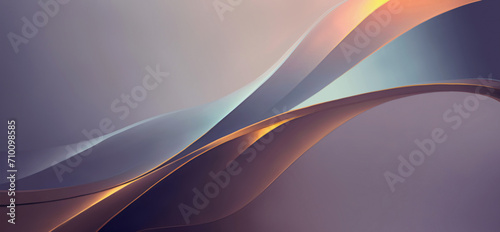 Abstraction image of background gradient waves with bright light lines 