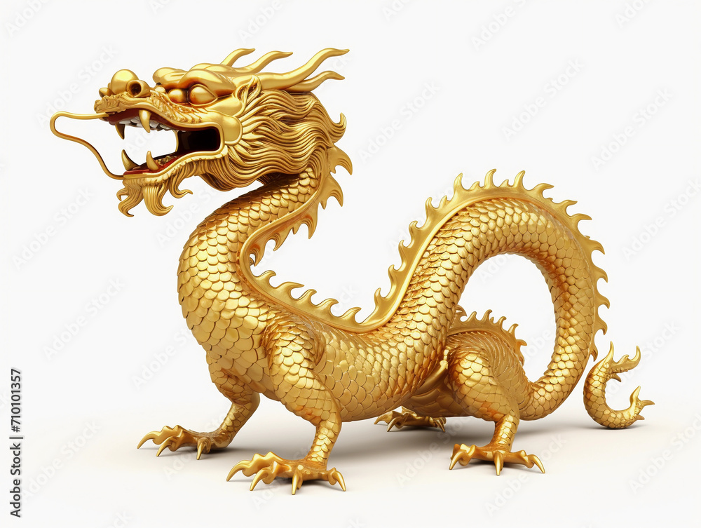 Fototapeta premium chinese dragon statue