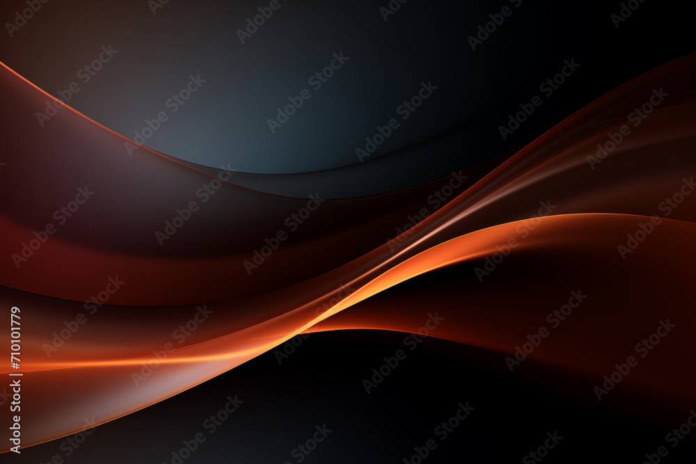 black brown abstract wavy color unique background, gradient blend, bright colored - obrazy, fototapety, plakaty 