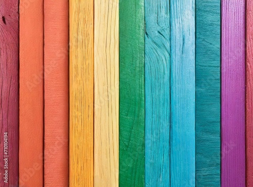 Colorful wooden background design with copy space