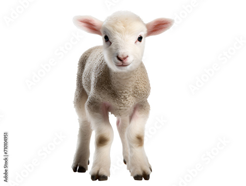 a close up of a lamb