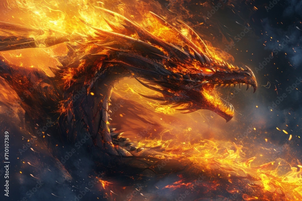 a wind dragon merging from the fire 6k --ar 3:2 --v 6 Job ID: 0d30a3cf-8b51-4e5c-a05d-66533d23bde8